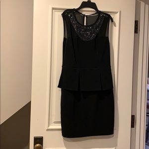 Black Peplum Dress Size 10